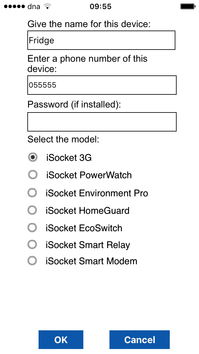 iSocket Smart Plug iPhone app configuration